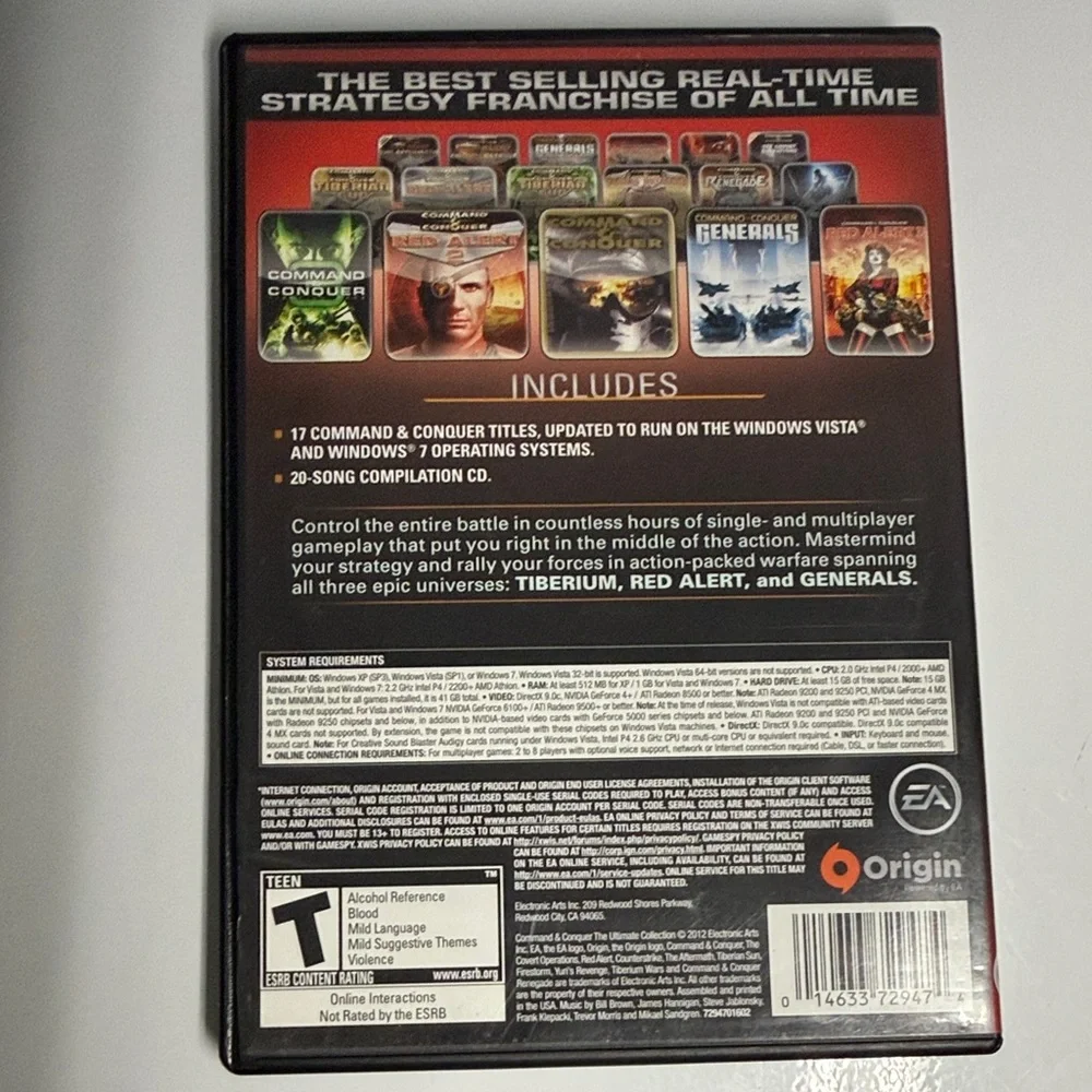 EA Command & Conquer: The Ultimate Collection - PC Game (Black)